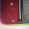 Handtasche Clutch bunt Regenborgen  Unikat Handmade Upcycling