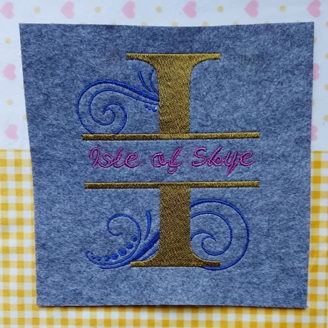 Ferberline Stickdatei Swirl Alphabet I in 4 Größen ab 10x10