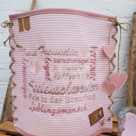 Ferberline Stickdatei Mosaik Seelenschwester 5 Größen ab 13x18