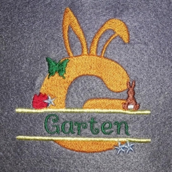 Ferberline Stickdatei Hasi Alpha G in 4 Größen ab 10x10