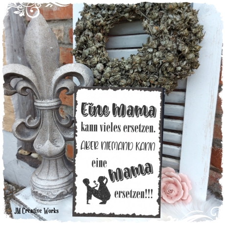 Holzschild-Shabby Mama