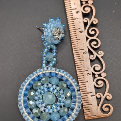 Ohrringe hängend, florale boho Ohrringe, Handgemacht