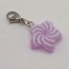 Stern Bonbon Charm Clip Anhänger Bettelarmband lila