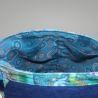kleine  Umhängetasche Damen /blaue Handtasche/Elefant/Cord Tasche