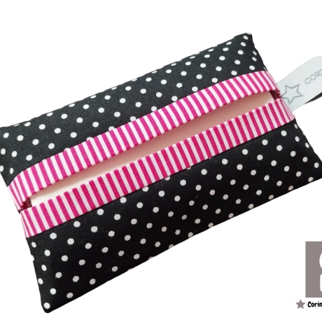 TATÜTA Taschentüchertasche Pünktchen schwarz weiß 