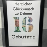 Geldgeschenk Bilderrahmen 16. Geburtstag personalisierbar DIN A4