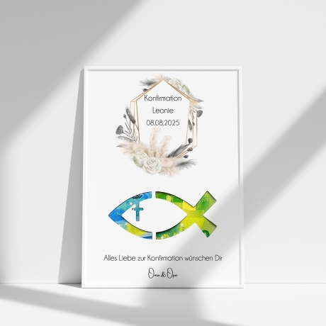 Personalisiertes Konfirmations Geschenk für Jungen und Mädchen