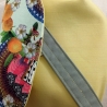 kleine Umhängetasche Damen-Sommertasche-Blumenmuster-Clutch-gelb