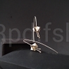 Ohrringe Origami Blüte 925 Silber