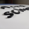 Acrylbuchstaben 3 mm schwarz matt - wetterfest