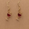 Weingläser Edelstahl Ohrhänger Ohrringe Schmuck