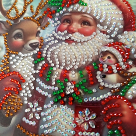Weihnachtskarte Diamond Painting 