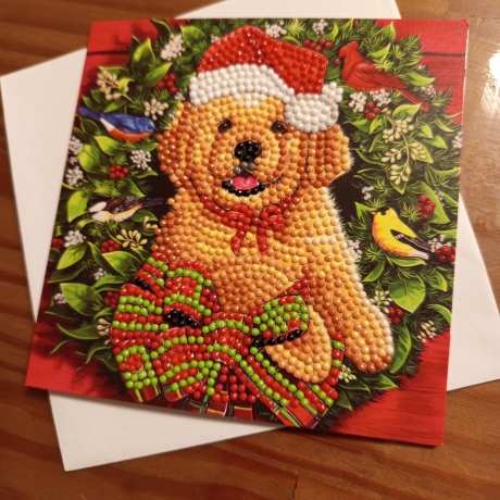 Diamond Painting Weihnachtskarte 