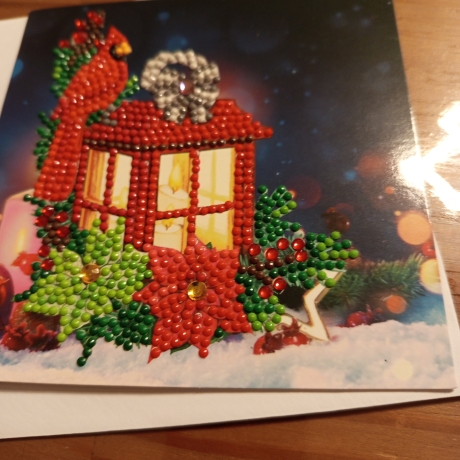 Diamond Painting Weihnachtskarte 
