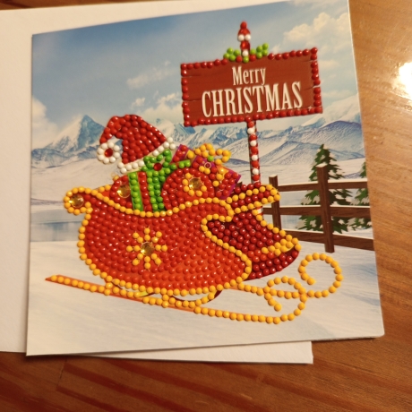 Diamond Painting Weihnachtskarte 