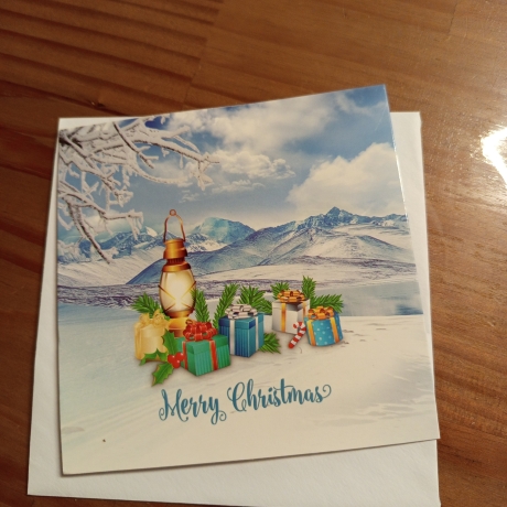 Diamond Painting Weihnachtskarte 