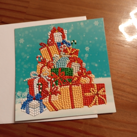 Diamond Painting Weihnachtskarte 
