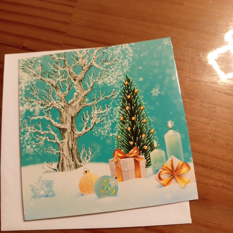 Diamond Painting Weihnachtskarte 