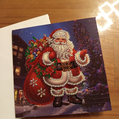 Diamond Painting Weihnachtskarte 