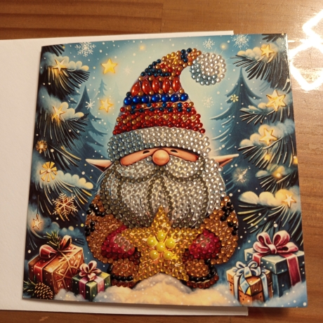 Diamond Painting Weihnachtskarte 