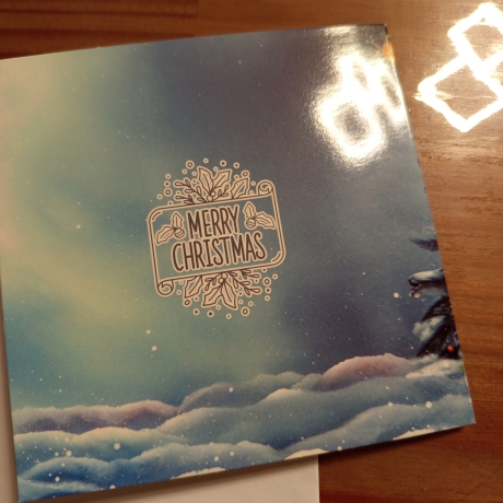 Diamond Painting Weihnachtskarte 