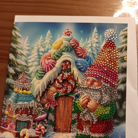 Diamond Painting Weihnachtskarte 