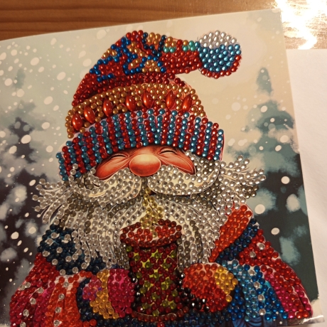 Diamond Painting Weihnachtskarte 