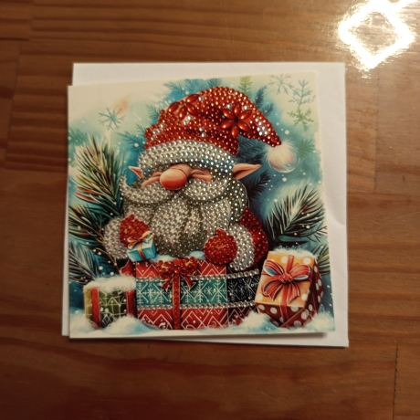 Diamond Painting Weihnachtskarte 