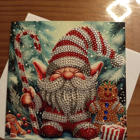 Diamond Painting Weihnachtskarte 