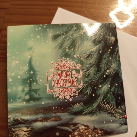 Diamond Painting Weihnachtskarte 