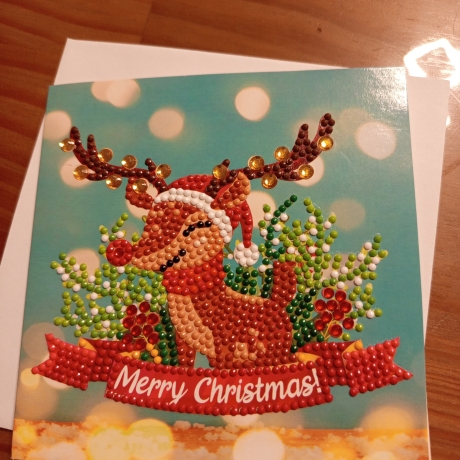 Weihnachtskarte Diamond Painting 