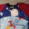 Langarmshirt, Raglan, Größe 74/80 Rakete