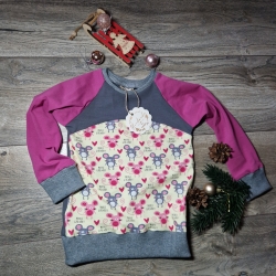 Langarmshirt, Raglan, Größe 86/92 Mäuschen 