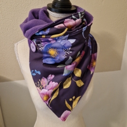 Knopfschal mit Blumen für Damen