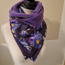 Knopfschal mit Blumen für Damen