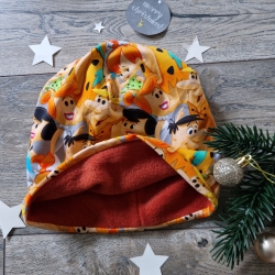 Beanie, Mütze mit Polarfleece,  KU 51/52 Flinstones