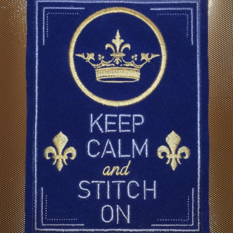 Ferberline Stickdatei MugRug Set Keep Calm ab 10x10