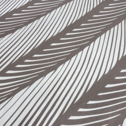 StoffViskose Jersey mit abstrakten Streifen Design braun ecrú 