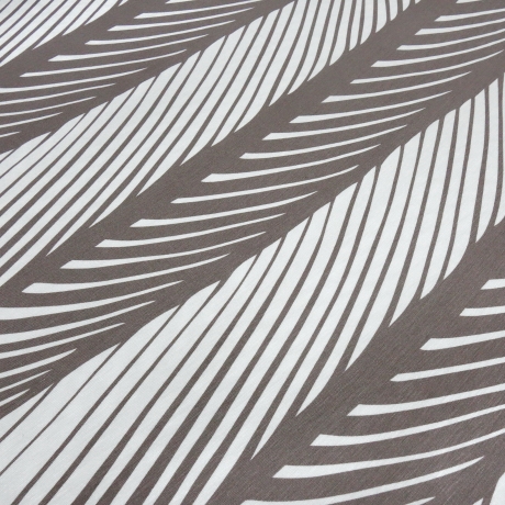 StoffViskose Jersey mit abstrakten Streifen Design braun ecrú 
