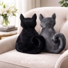 kleiner schwarzer Kater, Kuschelkissen für Katzenliebhaber