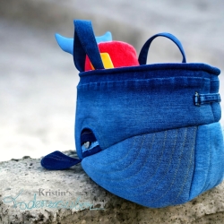 BLUU Waltasche - Utensilo - Unikat - Handmade