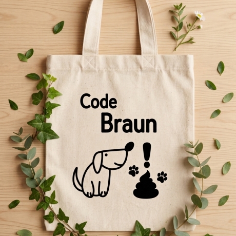 Gassibeutel-Tasche  Code Braun
