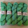 Handgefärbtes Strickgarn mit Bouretteseide 