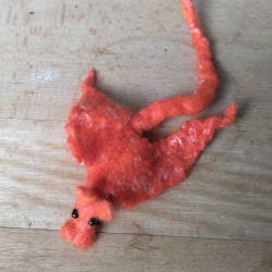Handgefärbtes Strickgarn mit Bouretteseide 