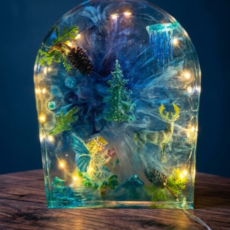 Enchanted Forest Winter Fairy Lamp | Weinachten | Geschenkidee