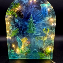 Enchanted Forest Winter Fairy Lamp | Weinachten | Geschenkidee