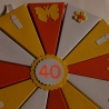 Geldgeschenkverpackung zum 40 .Geburtstag, Geldgeschenk