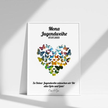 Personalisiertes Jugendweihe Geldgeschenk für Jungen und Mädchen
