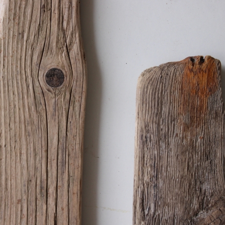 Treibholz Schwemmholz Driftwood  2 XL Bretter 78-109 cm  