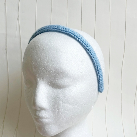 Schmale Haarreifen mit handgestricktem Bezug anniestrickt